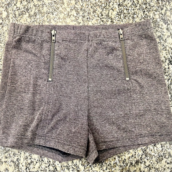 Free People Heather Gray Brown High Waist Shorts Medium - Picture 2 of 7